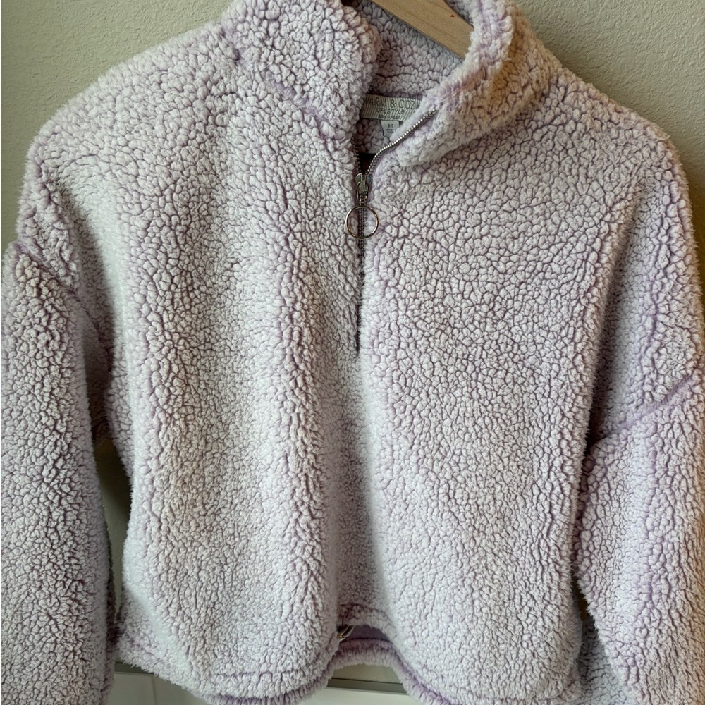 Cozy Lavender Teddy Jacket - Picture 3 of 5